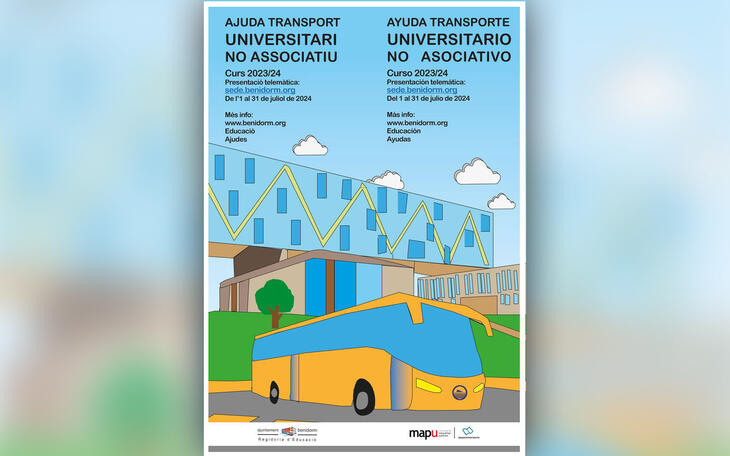 Educación convoca las ayudas al transporte de los benidormenses que estudian en la universidad